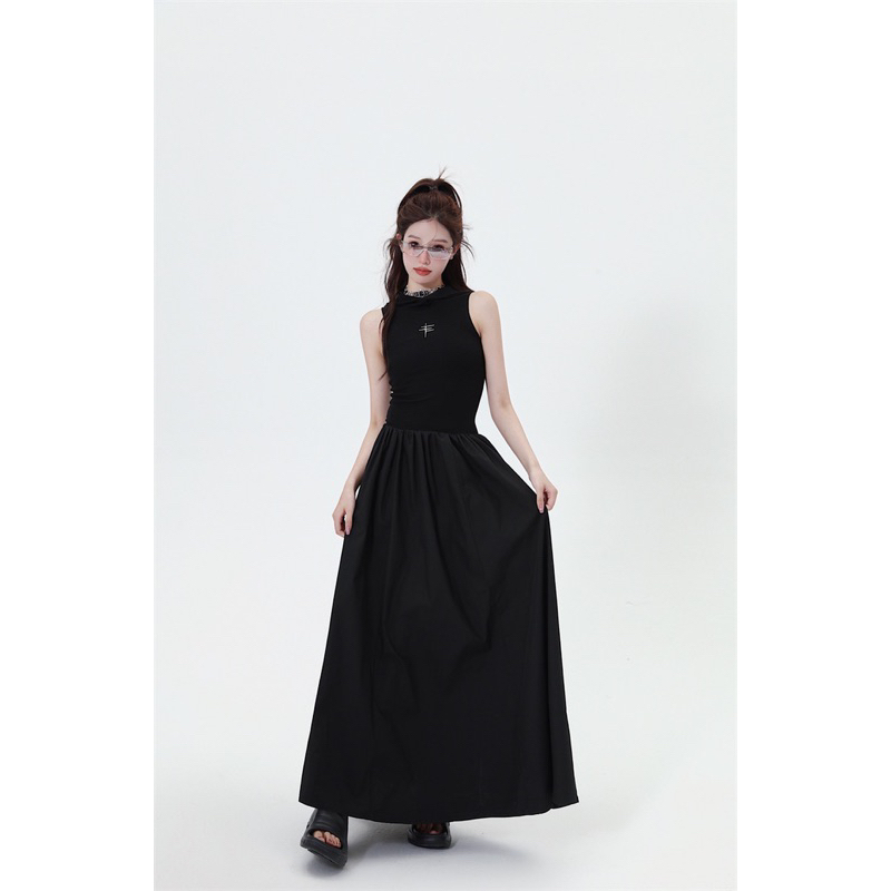 Đầm maxi xoè sát nát thun koreastyle