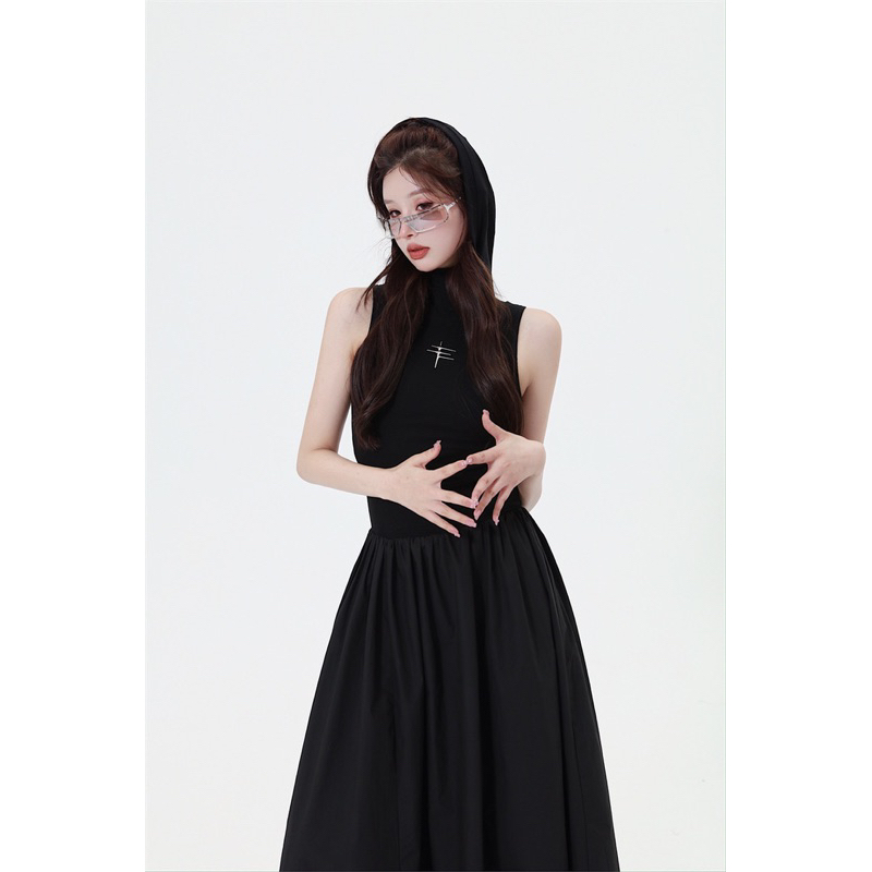 Đầm maxi xoè sát nát thun koreastyle