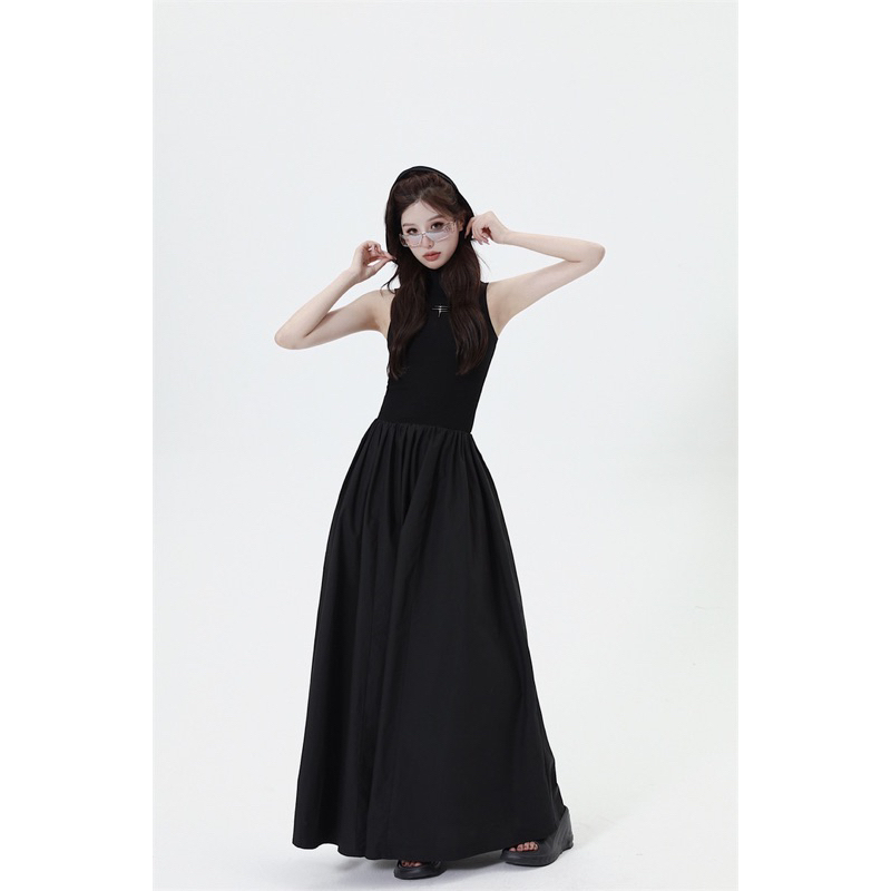 Đầm maxi xoè sát nát thun koreastyle