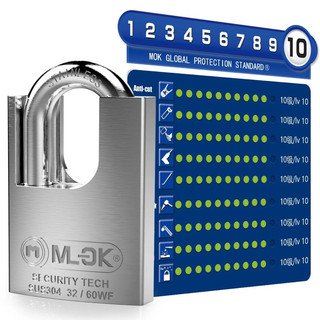 Ổ khoá chống cắt mlock 32/60wf inox 304 chính hãng nhập khẩu đức