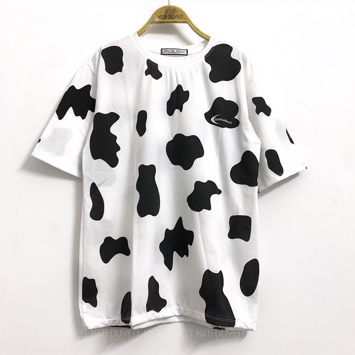 ❤️ FREESHIP ❤️  Áo thun nam nữ tay lỡ cổ tròn ép hình phản quang dễ thương áo phông vải Cotton co giãn, dày dặn