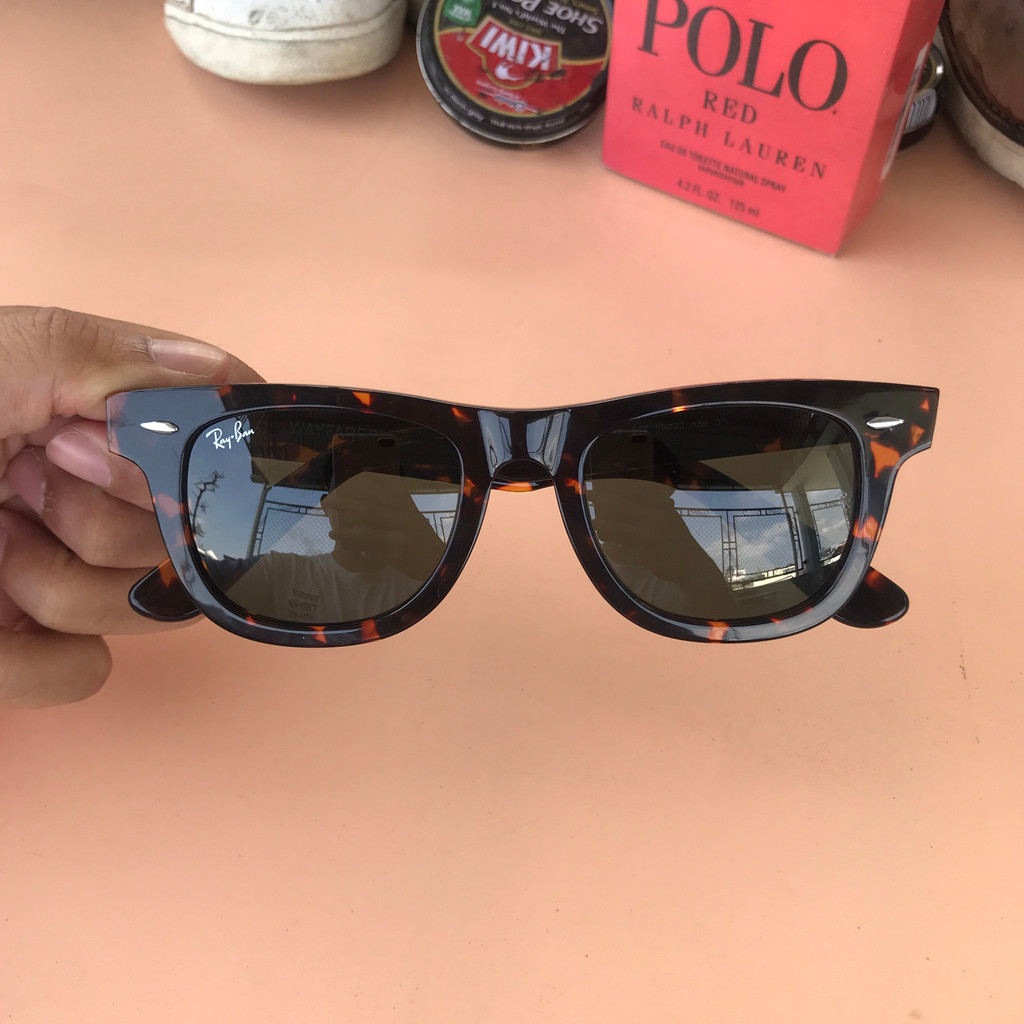 Kính Mát Rayban Wayfarer Chính Hãng Qua Sử Dụng Gọng Đồi Mồi Sang Chảnh Thời Trang Cho Cả Nam Và Nữ