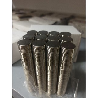 Nam châm viên phi 18mm độ dày tự chọn, lực hút siêu mạnh