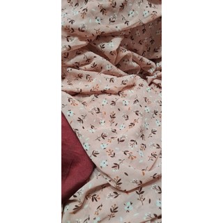 Vải may áo dài hoa nhí
