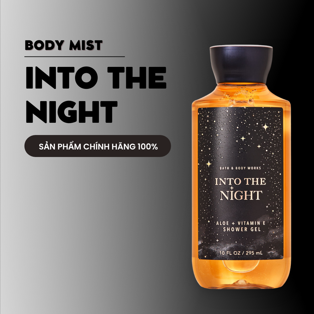 Sữa Tắm Bath Body Work Into The Night Shower Gel Cho Làn Da Mịn Màng Chai 295ml