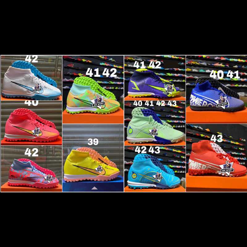 Giày bóng đá vapor 13 14 15 Superfly 8 9 cổ cao cr7 đinh tf sân cỏ nhân tạo