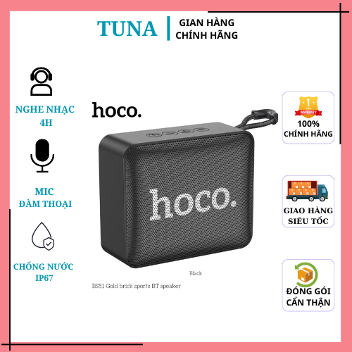 Loa bluetooth HOCO BS51 CHÍNH HÃNG Âm Thanh Đỉnh-Siêu Bass 5W Kết Nối Đa Năng Bảo Hành 12 Tháng 1 đổi 1