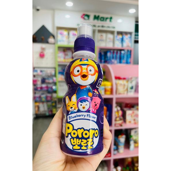 Nước hồng sâm pororo trái cây dạng túi và chai