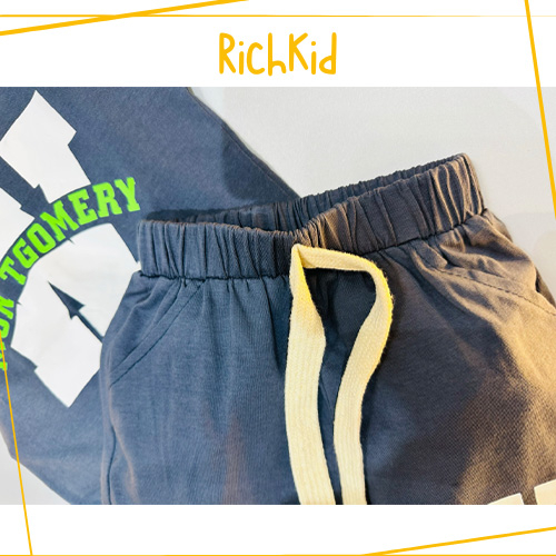 Bộ 3 lỗ trẻ em quần áo phông trẻ em RICHKID chất liệu cotton thoáng mát