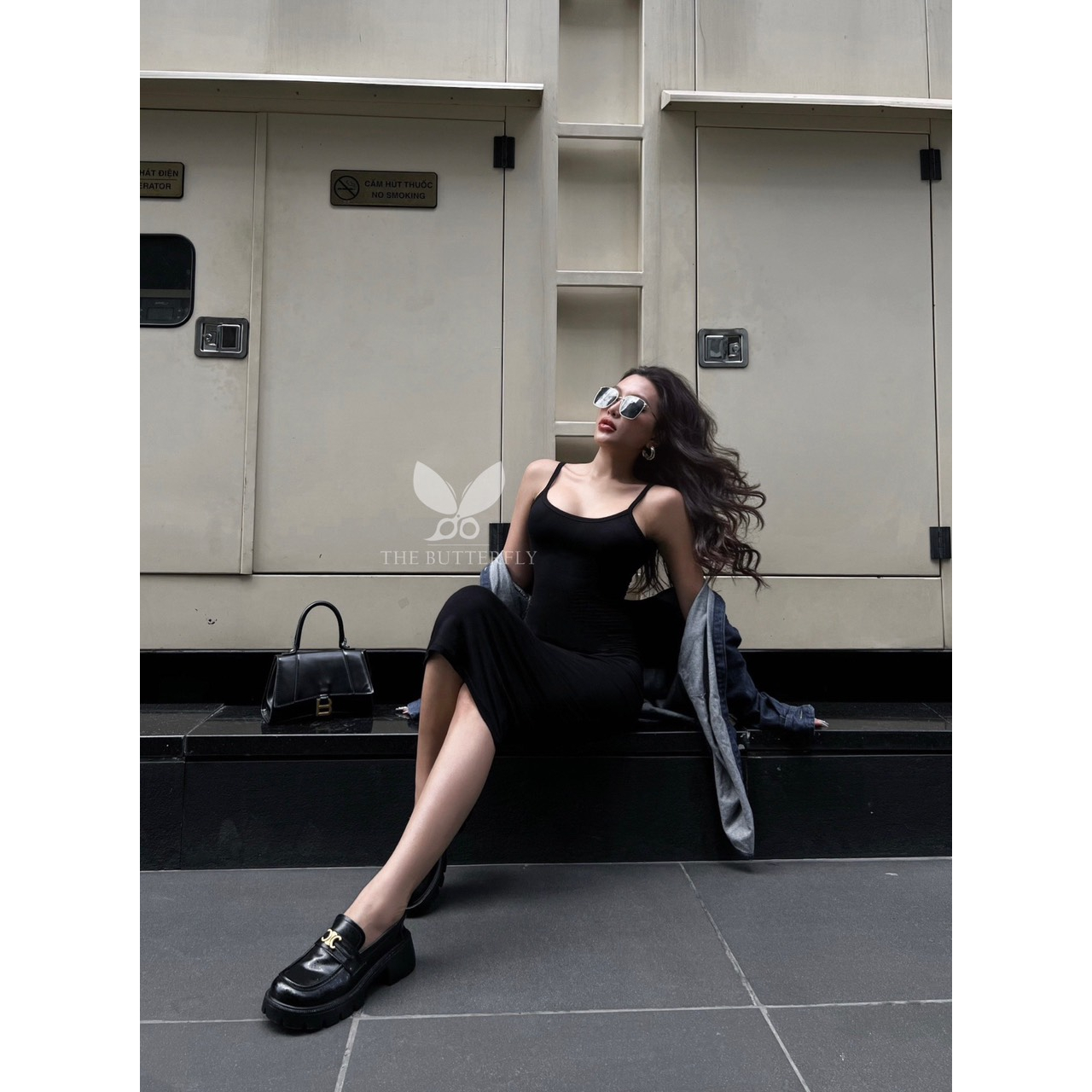 Váy/ Đầm Hai Dây Nữ Khoét Lưng Sâu - Cami Dress Thun Cotton Lụa Dẻo Co Giãn Ôm Sát The Butterfly