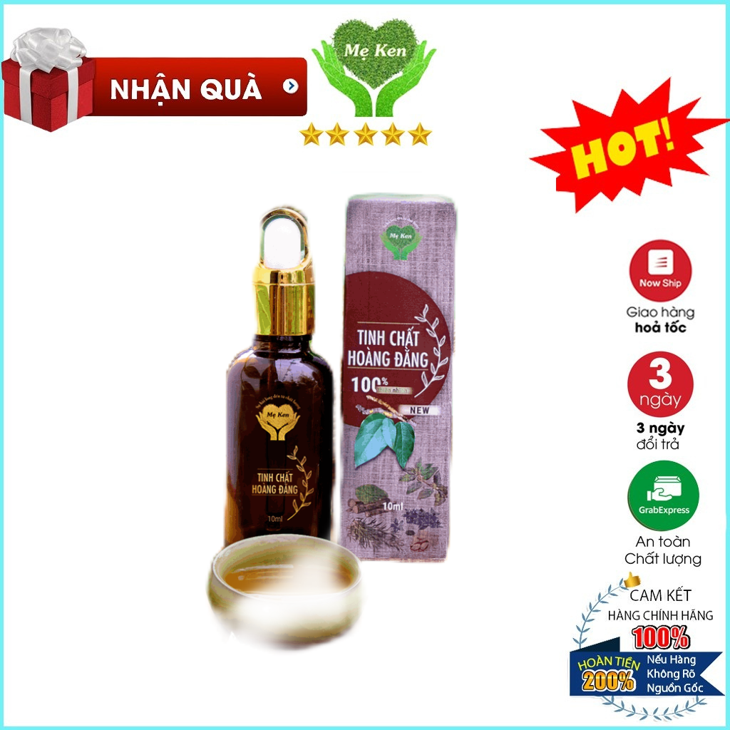 Serum chấm mụn mờ thâm tinh chất hoàng đằng Mẹ Ken - Hiệu quả sau 10 ngày dùng 10ml