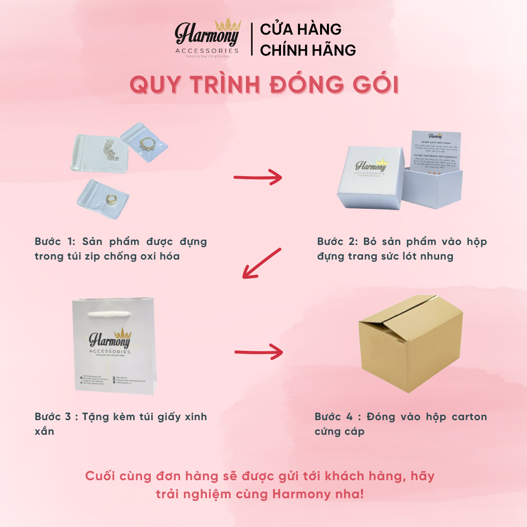 Nhẫn mở nữ bạc thật 925 cao cấp mạ vàng đường cong Quinn đơn giản | HARMONY ACCESSORIES N76