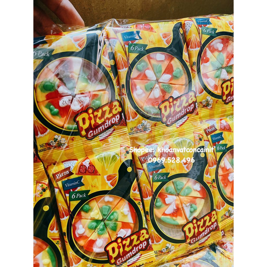 Kẹo dẻo Pizza Gumdrop dẻo ngon