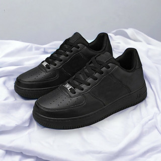 Giày thể thao sneaker nam nữ màu đen, giày chạy bộ, giày học sinh