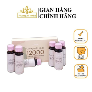 Nước uống  Collagen Relab 12000 Peptide giúp trắng, trẻ hoá da hộp 6 lọ x 50ml - PHUONGANHOUSE