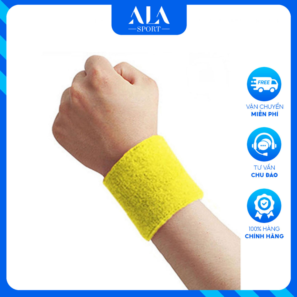Băng Đeo Thấm Hút Mồ Hôi Bảo Vệ Cổ Tay Hỗ Trợ Tập Thể Thao