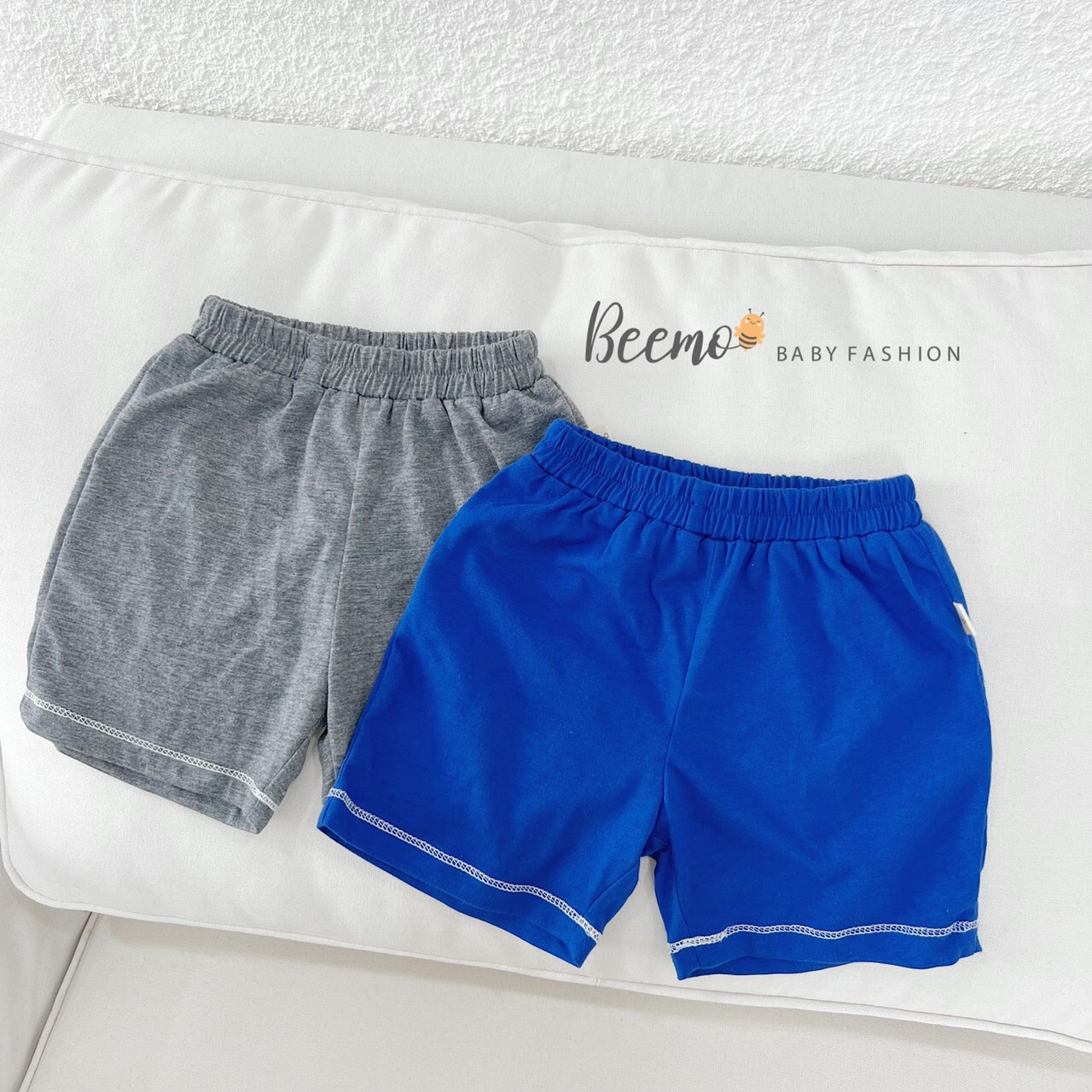 Bộ quần áo bé trai Beemo 9-23kg thun cotton màu vàng trắng hình lính cứu hỏa - STB