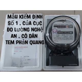 Công tơ điện 1 pha 2 dây , có kiểm định chính quy 10/ 40a gelex emic