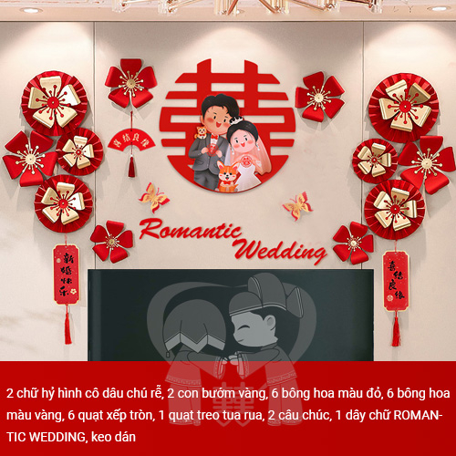 Set hoa DIY trang trí đám cưới