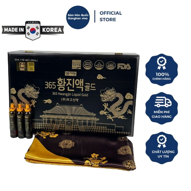 Tinh Chất Đông Trùng Hạ Thảo 365 Hwanjing Liqid Gold (20ml x 60 ống)
