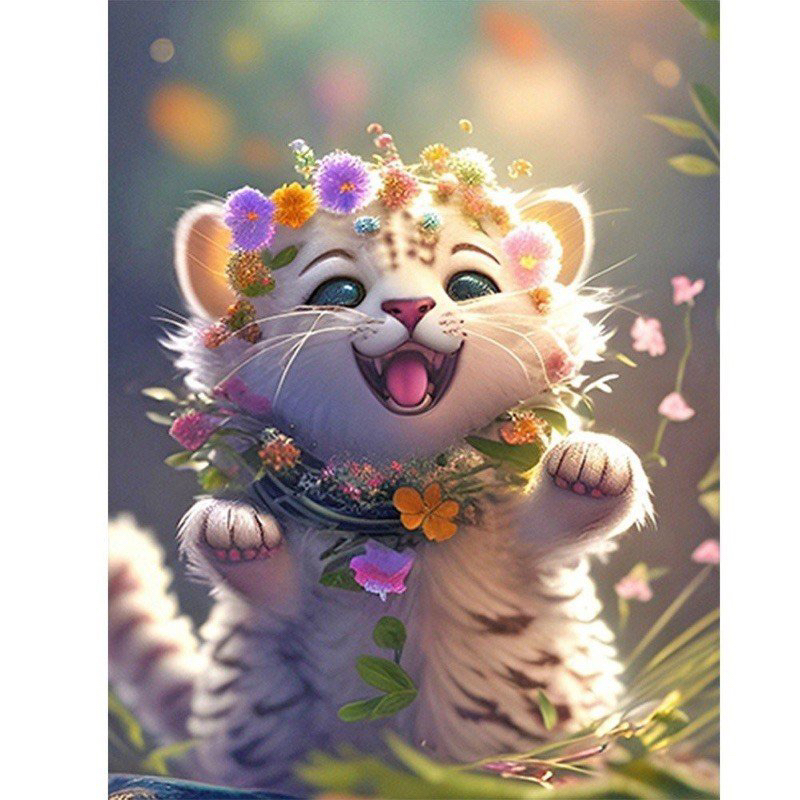 CÓ SẴN Tranh đính đá tự làm 12 con giáp mới size 30*40cm