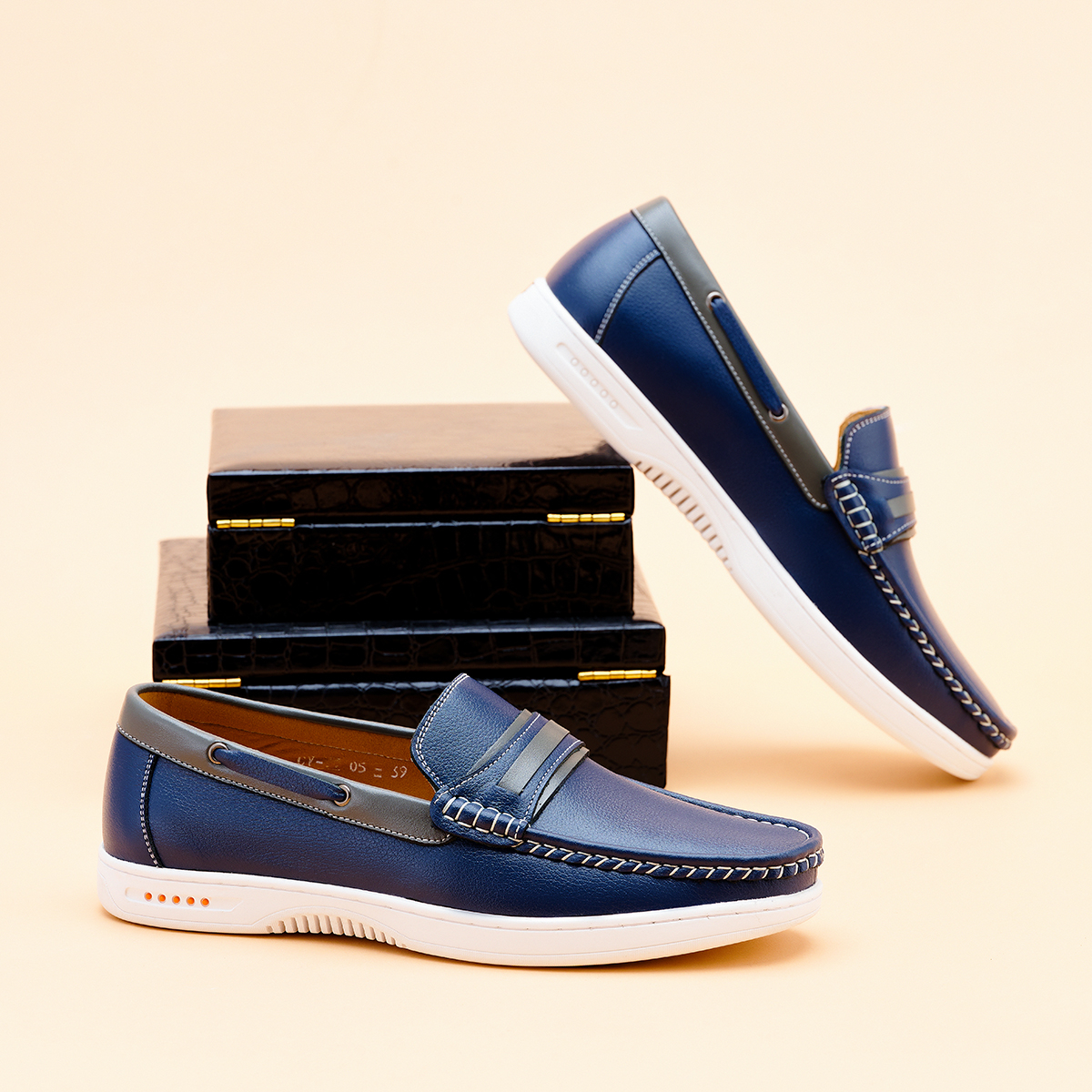 Giày da nam LEXSHOES giày da bò LS05 cao cấp bảo hành 2 năm