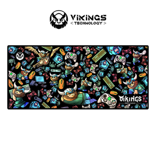 Bàn di chuột cỡ lớn Vikings Barbarian Chroma Plus - Pad chuột Vikings 900x400x4mm, mặt speed, bo viền