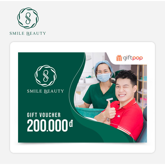 Hà Nội, Hồ Chí Minh [Evoucher] Phiếu Quà Tặng Nha Khoa Smile Beauty 200K