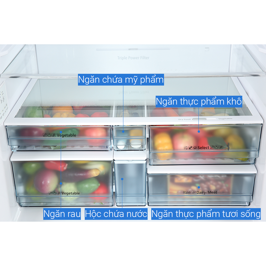 TỦ LẠNH HITACHI INVERTER 569 LÍT R-WB640PGV1 GMG 2021