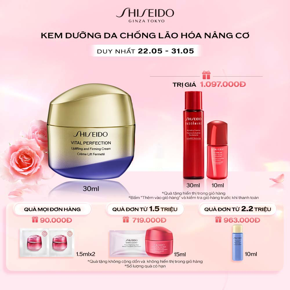 Kem dưỡng da Shiseido Vital-Perfection Uplifting and Firming Cream 30ml