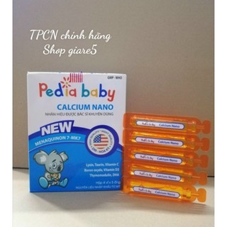 Pediababy canxi nano bổ sung canxi cho bé từ 06 tháng tuổi trở lên dùng được.
