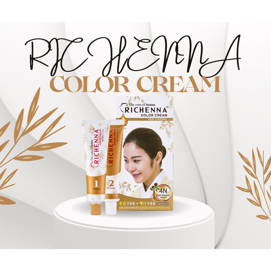 Thuốc nhuộm phủ bạc Richenna Hi-Speedy Color Cream Hàn Quốc