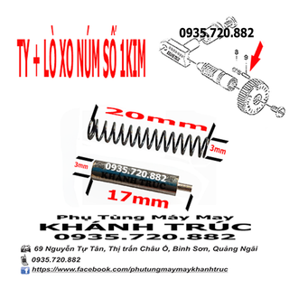 Ty và lò xo núm số máy may (khâu) công nghiệp 1kim