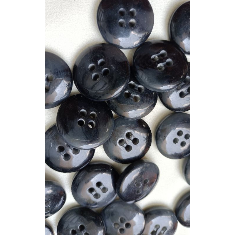 GÓI 10 NÚT ÁO MÀU XÁM ĐEN  SIZE 2.5cm