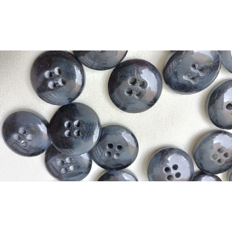 GÓI 10 NÚT ÁO MÀU XÁM ĐEN  SIZE 2.5cm