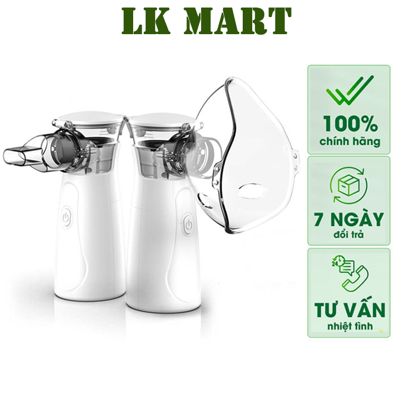 Máy Khí Dung Xông Mũi Họng Cho Bé Và Người Lớn Máy Thở Khí Dung Nhỏ Gọn Chống Viêm Phổi Viêm Phế Quản