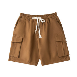 Quần short hider kaki túi hộp cúc bấm 096 màu nâu unisex nam nữ