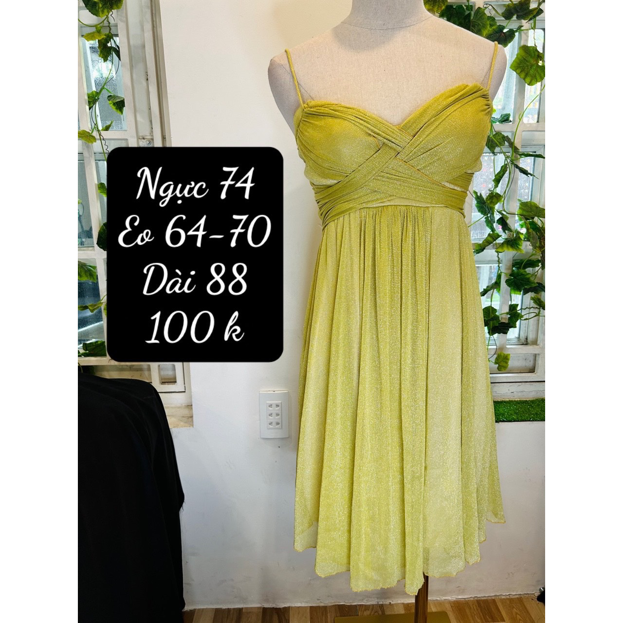 Đầm 2 dây tuyển sexy, đi tiệc, babydoll, vintage, thanh lý, 2hand 95-100% - Hình shop chụp