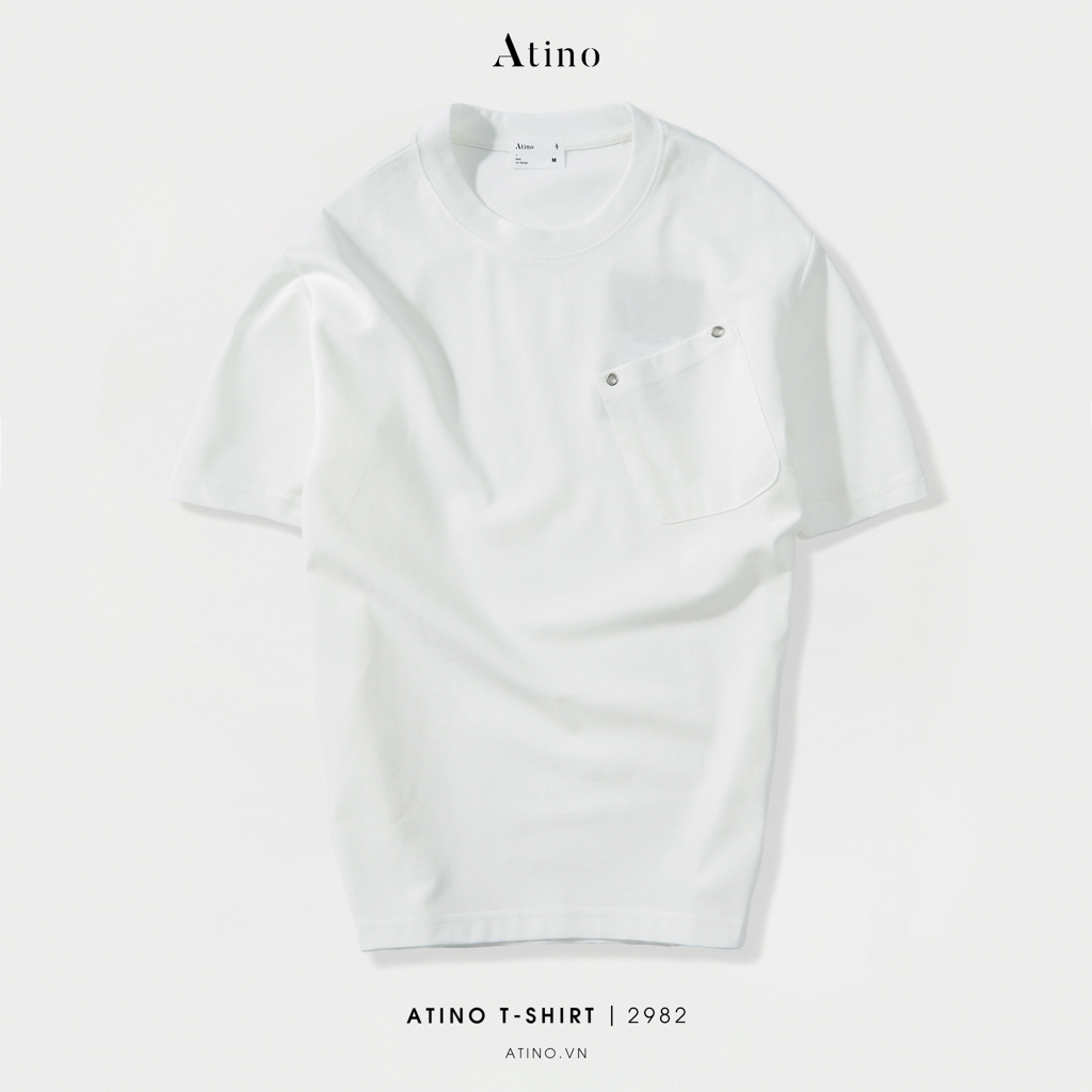 Áo Phông Tay Ngắn Cổ Tròn ATINO chất liệu Cotton thoáng mát bền form Regular AP3.2982