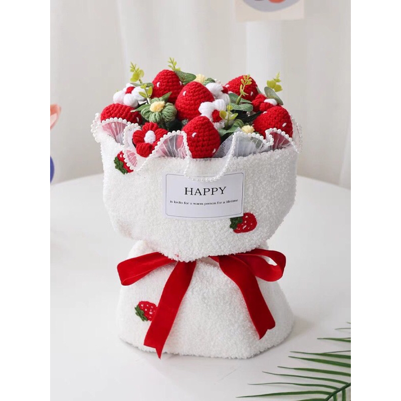 Bó hoa len handmade nhiều mẫu