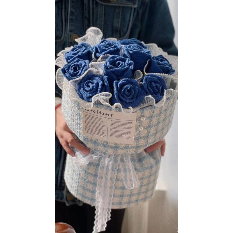 Bó hoa len handmade nhiều mẫu