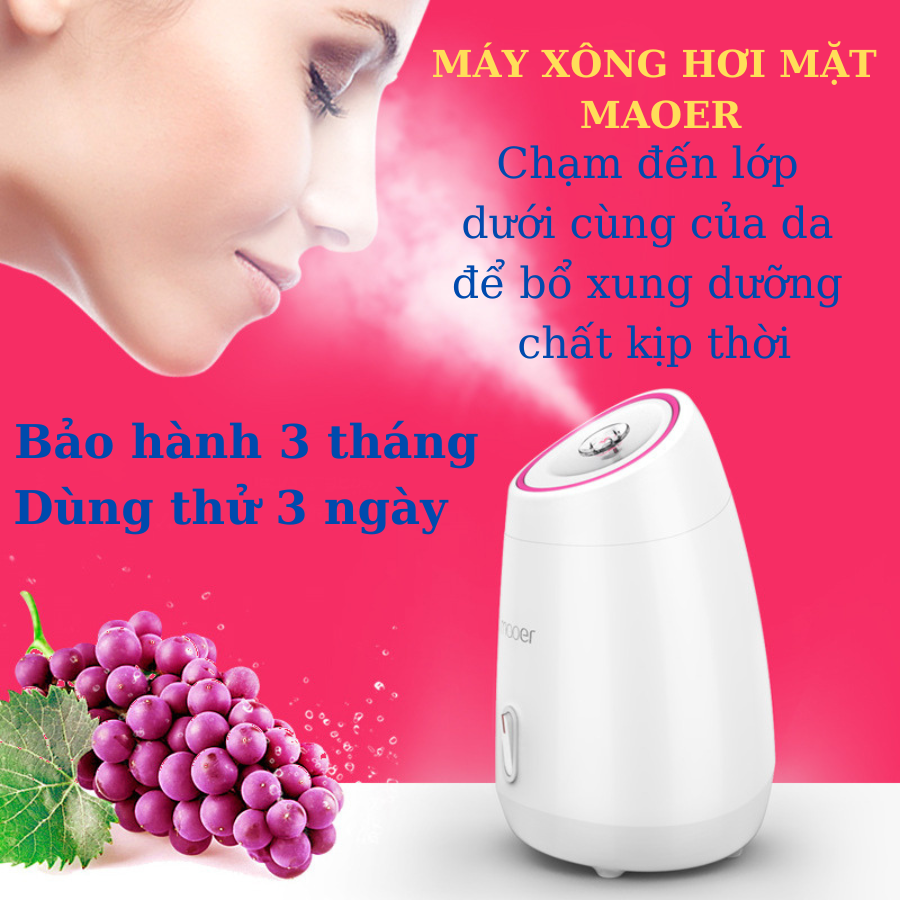 Máy Xông Cảm - Đuổi Muỗi - Khử Mùi Phòng Máy Cấp Ẩm Cho Da Mặt Cam Kết Bảo Hành