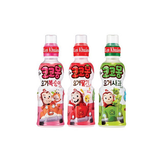 Nước Trái Cây Lợi Khuẩn Trẻ Em Từ 24M+ Woongjin Cocomong Vị Yogurt Dâu/Đào/Táo 200ml