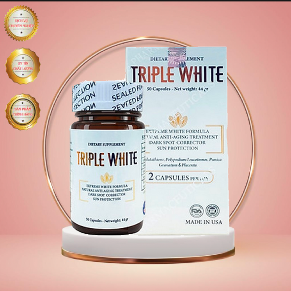 TRIPLE WHITE - VIÊN UỐNG TRẮNG DA, CHỐNG NẮNG, NGỪA NÁM TRIPLE WHITE 50VIÊN | BigBuy360 - bigbuy360.vn