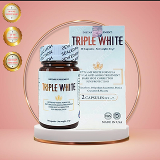 Triple white - viên uống trắng da, chống nắng, ngừa nám triple white 50viên