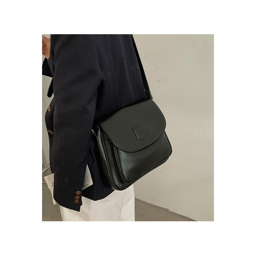 Túi Xách Nữ Đeo Vai Dáng Vuông Da Trơn Phong Cách Retro Nhẹ Nhàng Thanh Lịch Thời Trang