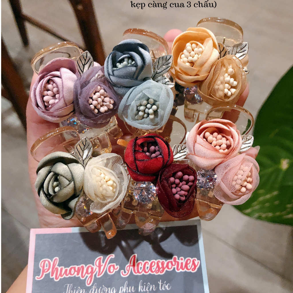 Kẹp càng cua hoa Hàn Quốc cao cấp