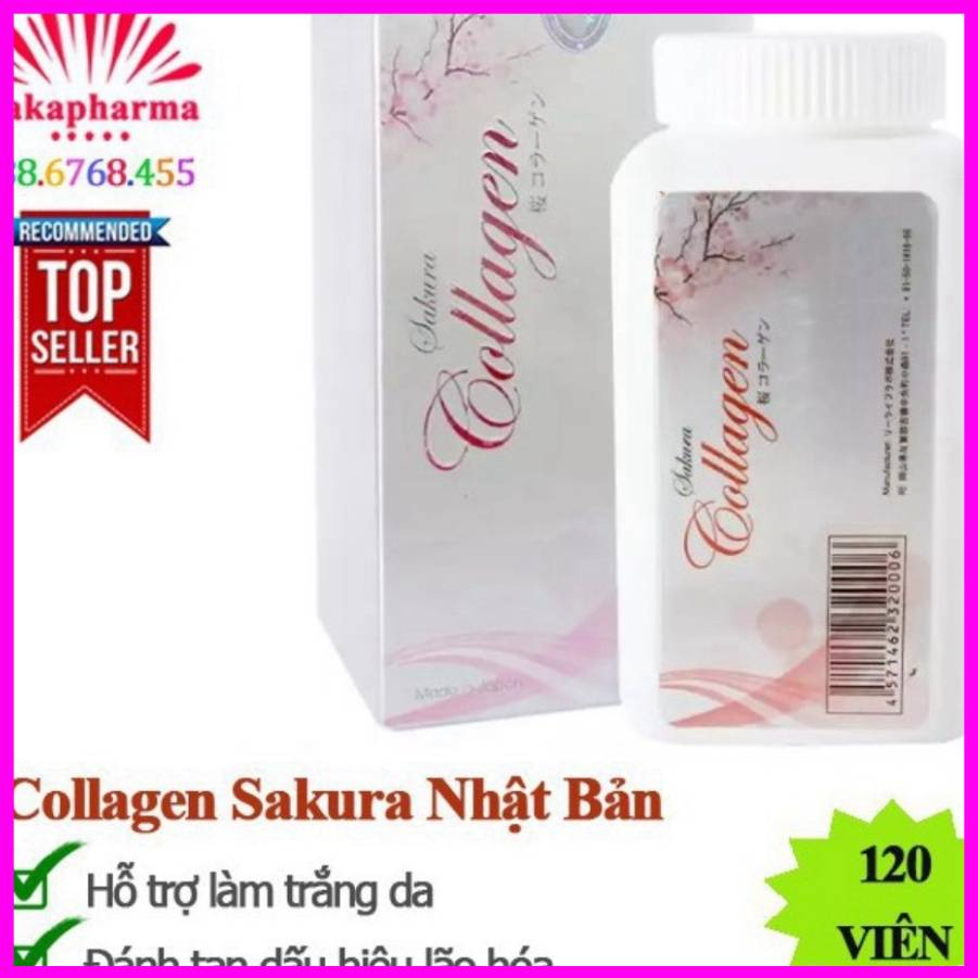 Viên Uống Trắng Da Mờ Nám Collagen Sakura Giảm Nấp Nhăn Đến Từ Nhật Bản