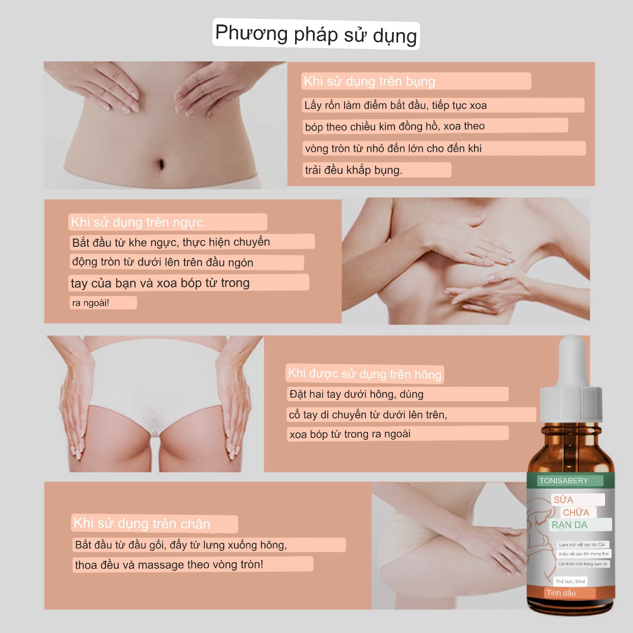 Tinh dầu chống rạn da bà bầu hết rạn da mờ sẹo hết thâm da trong quá trình mang thai và sau sinh