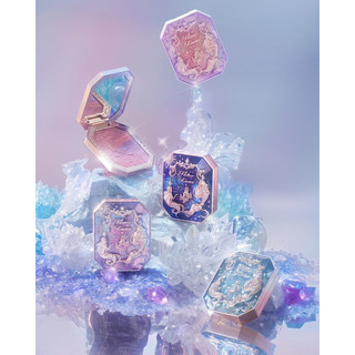 Phấn má hồng ombre Flower Knows Moonlight Mermaid Jewelry Blush phấn má flowerknows nàng tiên cá mỹ phẩm flowerknows